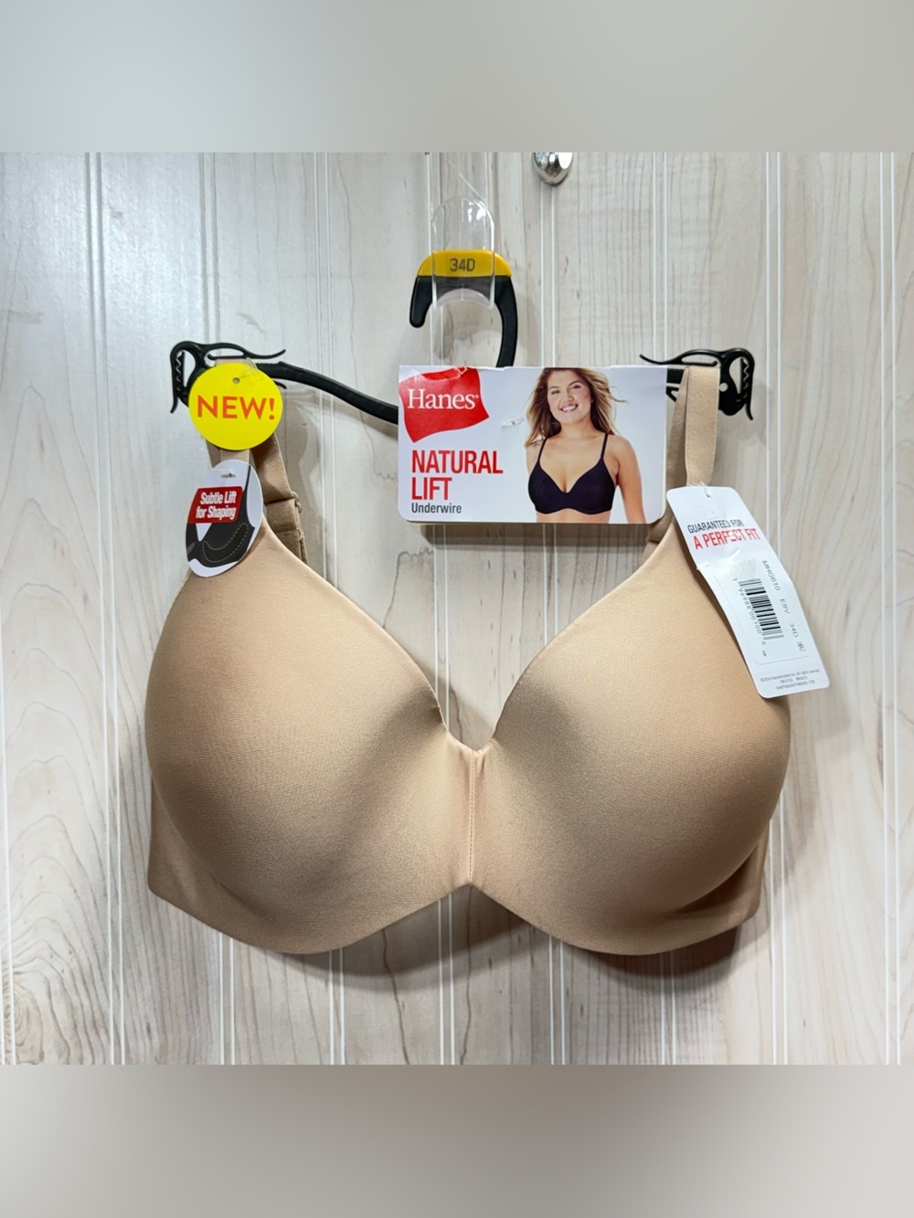 Hanes Natural Lift Underwire Bra - Beige